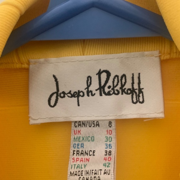 Joseph Ribkoff Yellow Jacket Size 6 - Picture 3 of 3
